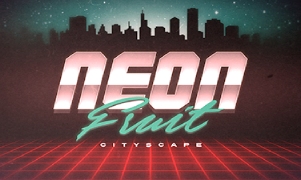 Neon Fruit Cityscape